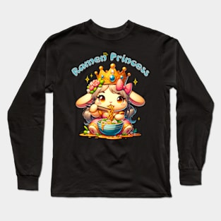 Bunny rabbit ramen princess Long Sleeve T-Shirt